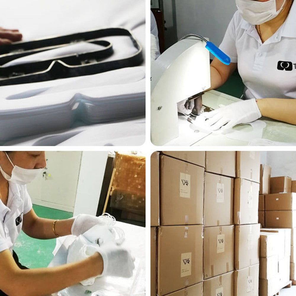 100Pcs Disposable VR Mask Patch 3D VR Headset Sanitary Face Mask Cover Universal Non-Woven Sanitary Eye Cover Mask