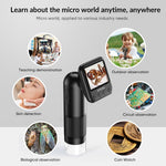 APEXEL MS008 Handheld Portable Digital Microscope Electronic Magnifier Camera with HD 2-Inch Screen