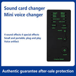 M1 Sound Card Changer Portable Mini Voice Changer for Live Streaming, Gaming
