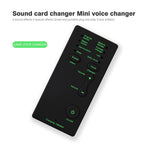 M1 Sound Card Changer Portable Mini Voice Changer for Live Streaming, Gaming
