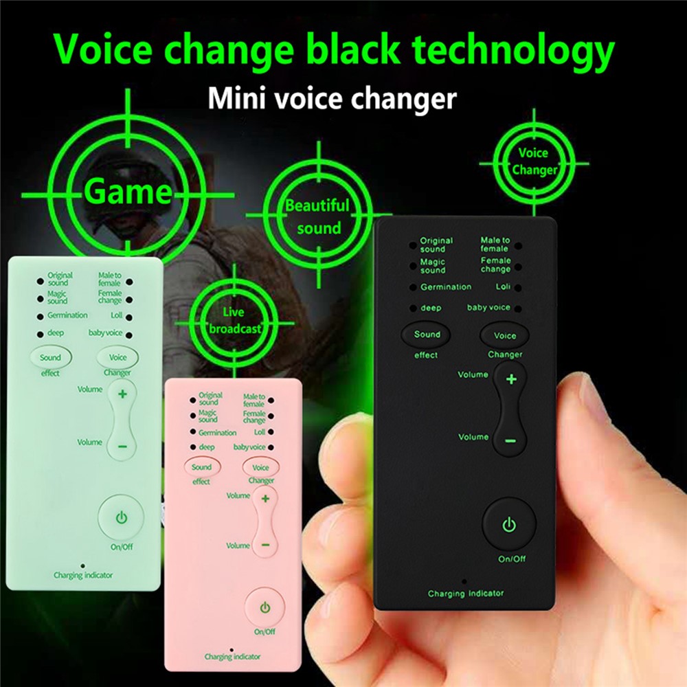M1 Sound Card Changer Portable Mini Voice Changer for Live Streaming, Gaming