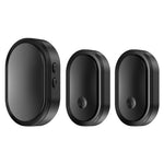 CACAZI A99 Waterproof Door Bell Wireless Doorbell Home, 1 Receiver and 2 Transmitters (without Battery) , EU Plug