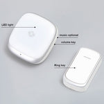 B209 Home Wireless Doorbell Colorful Light Remote Smart Calling Bell, 1 Transmitter+2 Receivers