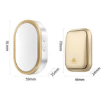 CACAZI FA99 Wireless Self-generating Press Doorbell Home Remote Door Bell, 1 Receiver and 1 Transmitter