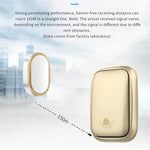 CACAZI FA99 Wireless Self-generating Press Doorbell Home Remote Door Bell, 1 Receiver and 1 Transmitter