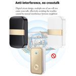 CACAZI FA96 60 klokketone selvforsynende trådløs dørklokke smart alarmsystem til hjemmet, 1 sender + 2 modtagere