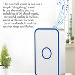 CACAZI FA78 Self-Generating Wireless Doorbell for Home Transmitter + Receiver Smart Doorbell