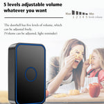 CACAZI FA78 Self-Generating Wireless Doorbell for Home Transmitter + Receiver Smart Doorbell