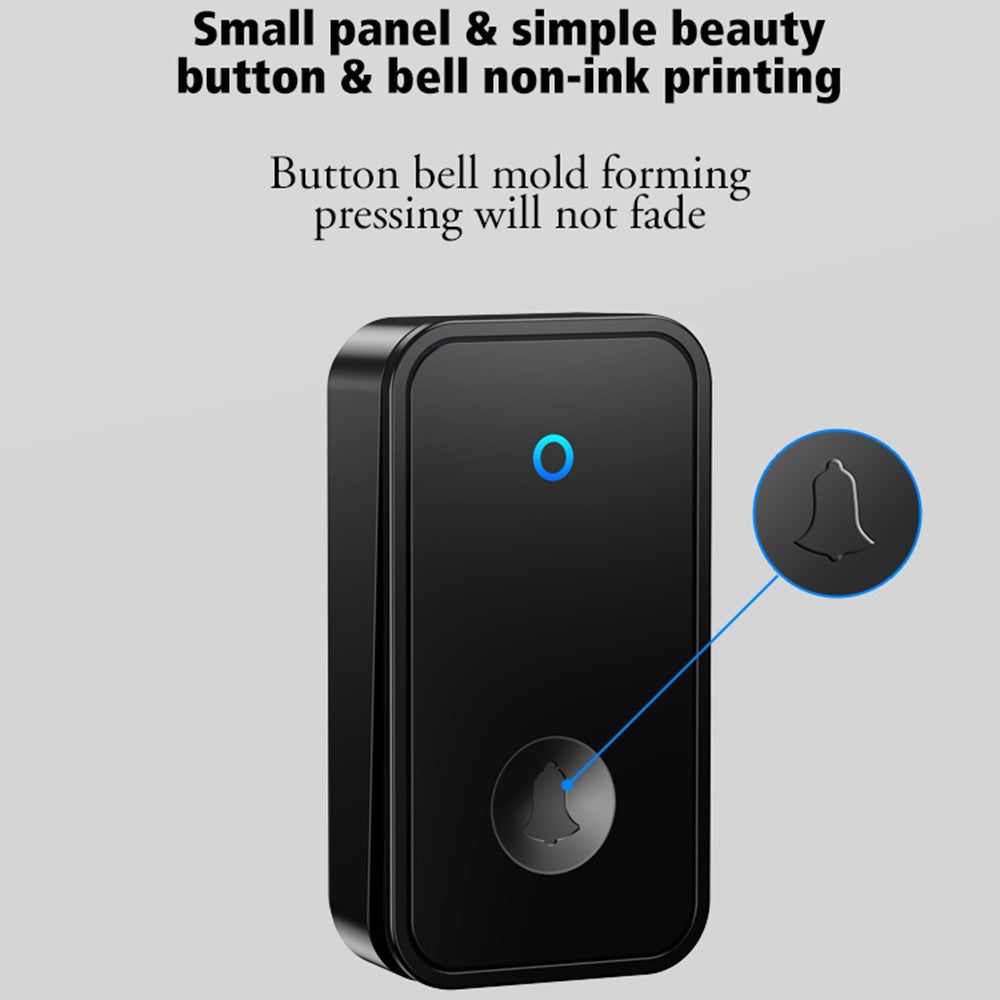 CACAZI FA78 Self-Generating Wireless Doorbells Set with 2 Transmitter / Receiver Smart Home Doorbell