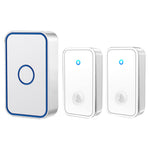 CACAZI FA78 Self-Generating Wireless Doorbells Set with 2 Transmitter / Receiver Smart Home Doorbell