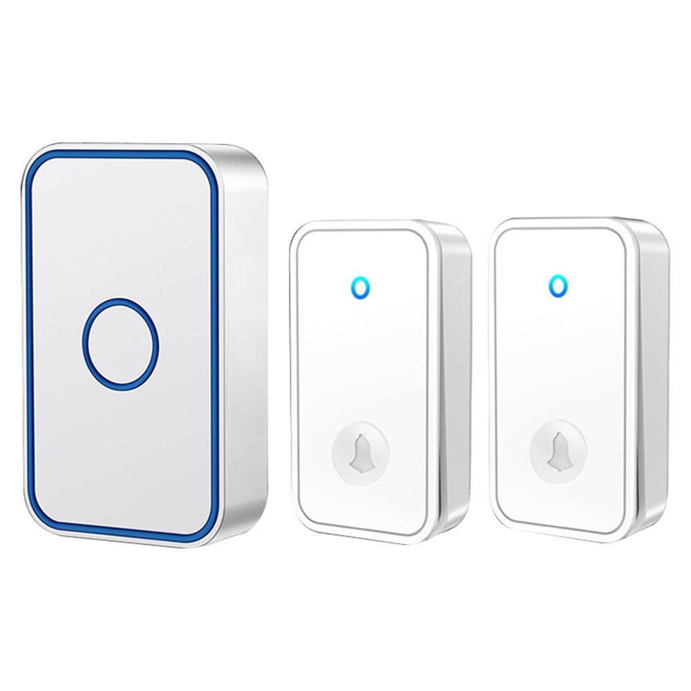 CACAZI FA78 Self-Generating Wireless Doorbells Set with 2 Transmitter / Receiver Smart Home Doorbell