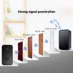 CACAZI FA78 Smart Wireless Doorbells Set with Transmitter / 2 Receiver Self-Generating Home Doorbell