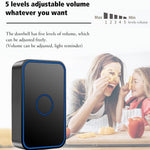 CACAZI FA78 Smart Wireless Doorbells Set with Transmitter / 2 Receiver Self-Generating Home Doorbell
