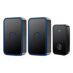 CACAZI FA78 Smart Wireless Doorbells Set with Transmitter / 2 Receiver Self-Generating Home Doorbell