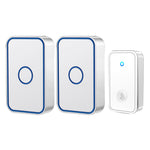 CACAZI FA78 Smart Wireless Doorbells Set with Transmitter / 2 Receiver Self-Generating Home Doorbell