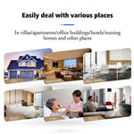 CACAZI FA50 Self-Powered Wireless Doorbell for Home Smart Doorbell Set with Transmitter + 2 Receiver (86 Large Button)