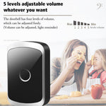 CACAZI FA50 Self-Powered Wireless Doorbell for Home Smart Doorbell Set with Transmitter + 2 Receiver (86 Large Button)