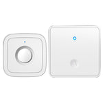 CACAZI FA12 Home Wireless Doorbell 60 Songs Remote Smart Calling Bell (Type 86 Big Button), 1 Transmitter+1 Receiver