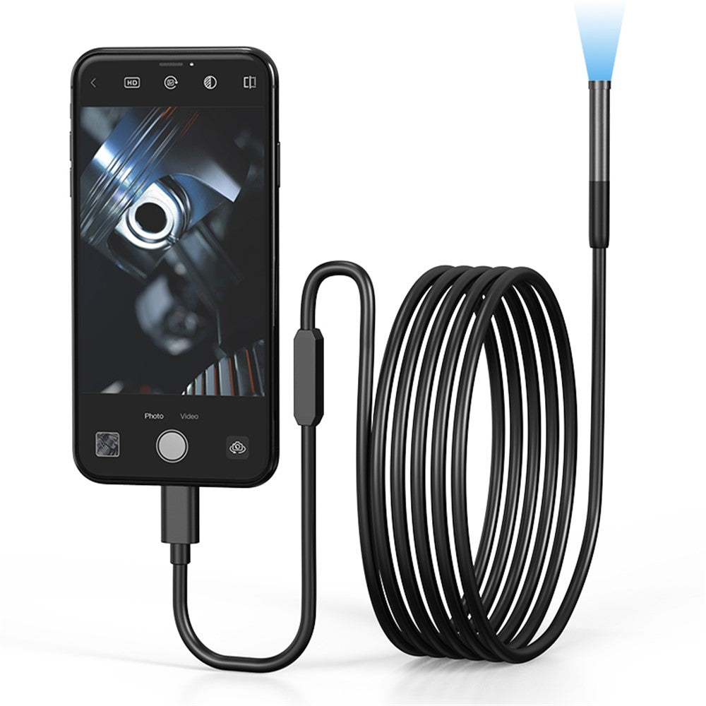 W300 3m Wire 8mm Lens Endoscope Camera IP67 Waterproof 1080P Borescope for iOS Android