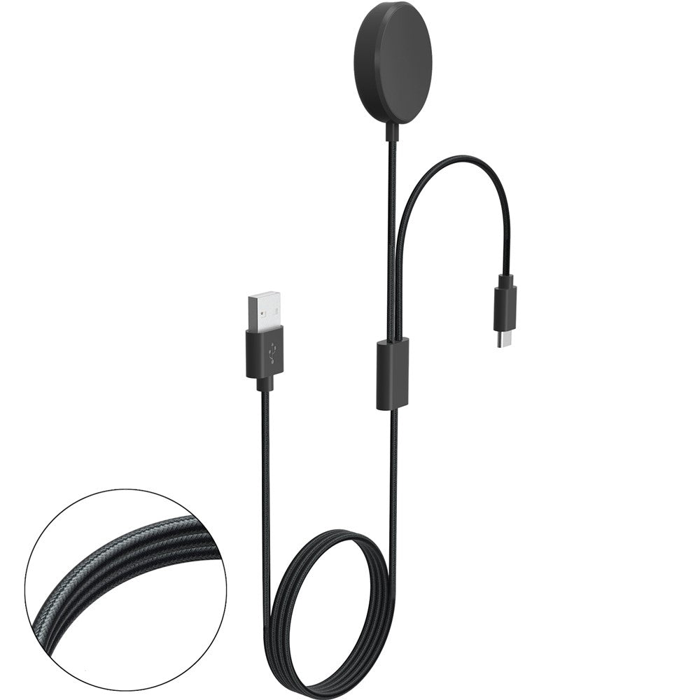 Samsung Galaxy Watch 5 40mm 44mm / Watch 5 Pro 45mm Laddare 1.15m 2-i-1 Watch-laddare Typ-C PD Trådlös Laddningsstation Dock