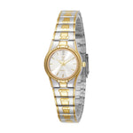 LIEBIG L1023 analogt quartz-armbåndsur med rund urskive, parkur og rem af rustfrit stål