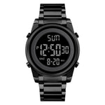 SKMEI 1611 Simple Business Men's Watch Multifunctional Steel Strap Electronic Watch with Luminous Display