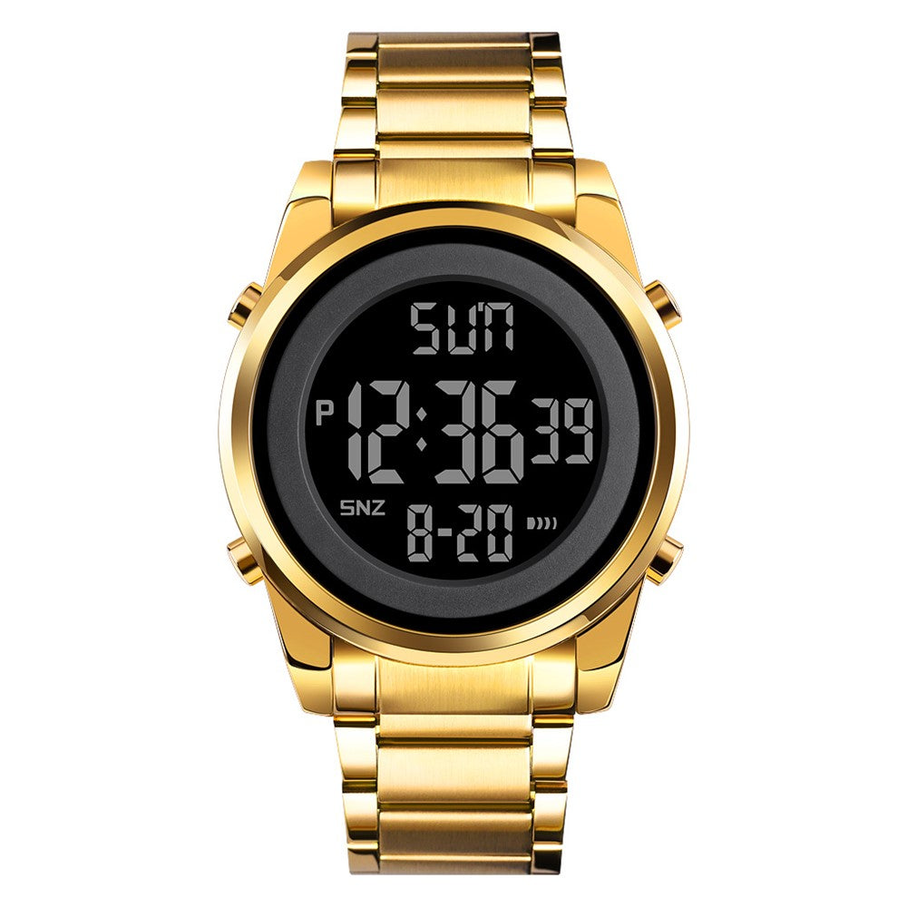 SKMEI 1611 Simple Business Men's Watch Multifunctional Steel Strap Electronic Watch with Luminous Display