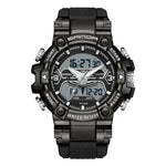 SANDA 3186 Fashionable Cool Luminous Display Watch Multifunction 50m Waterproof Electronic Watch