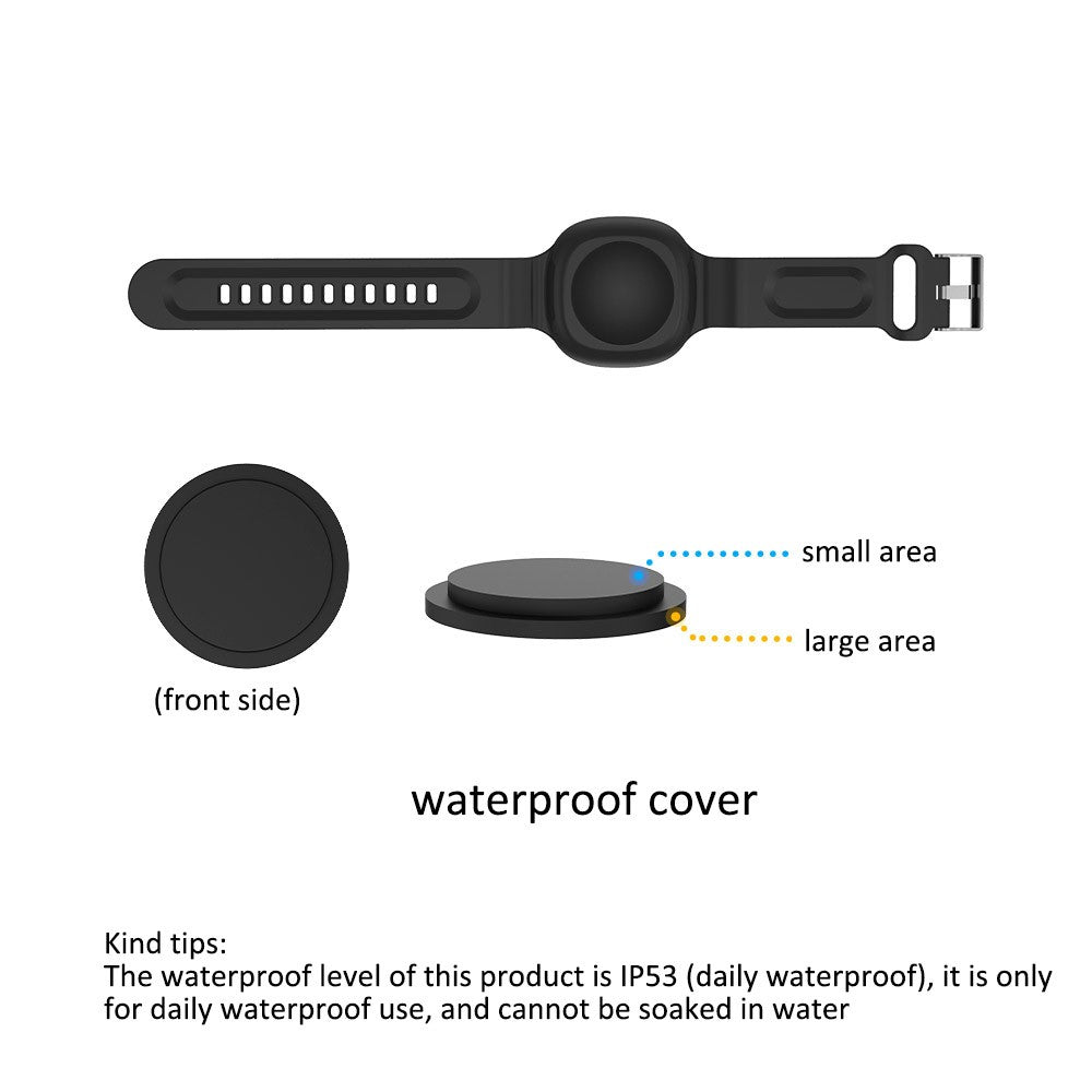 Waterproof Silicone Case for Samsung Galaxy SmartTag Tracker Full Cover for Kids Bluetooth-compatible Finder Wristband Case