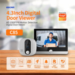 C85 Doorbell Camera 1080P PIR Motion Detection Digital Peephole Door Viewer Two-Way Call
