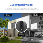 C85 Doorbell Camera 1080P PIR Motion Detection Digital Peephole Door Viewer Two-Way Call