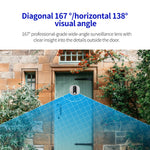 C85 Doorbell Camera 1080P PIR Motion Detection Digital Peephole Door Viewer Two-Way Call
