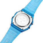 SKMEI 2056 Fashion Square Wrist Watch TPU Strap EL Backlight Electronic Watch