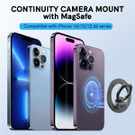 AHASTYLE DD-02 Magnetic Kickstand for iPhone 12 / 13 / 14 / 15 Series Folding Zinc Alloy Phone Holder