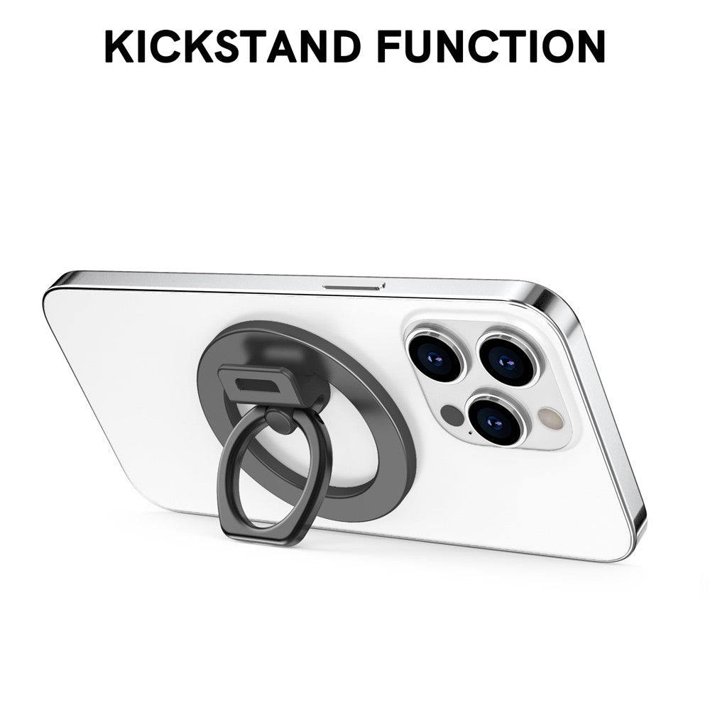 AHASTYLE DD-02 Magnetic Kickstand for iPhone 12 / 13 / 14 / 15 Series Folding Zinc Alloy Phone Holder