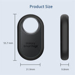 Slim Silicone Case for Samsung Galaxy SmartTag 2 Bluetooth-compatible Tracker Bumper Frame Protector with Buckle