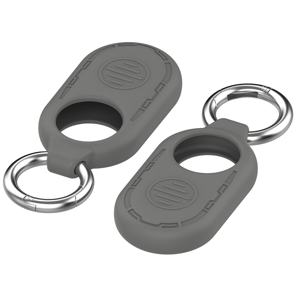 For Samsung Galaxy SmartTag 2 Silicone Case Anti-Lost Shockproof Cover with Keychain