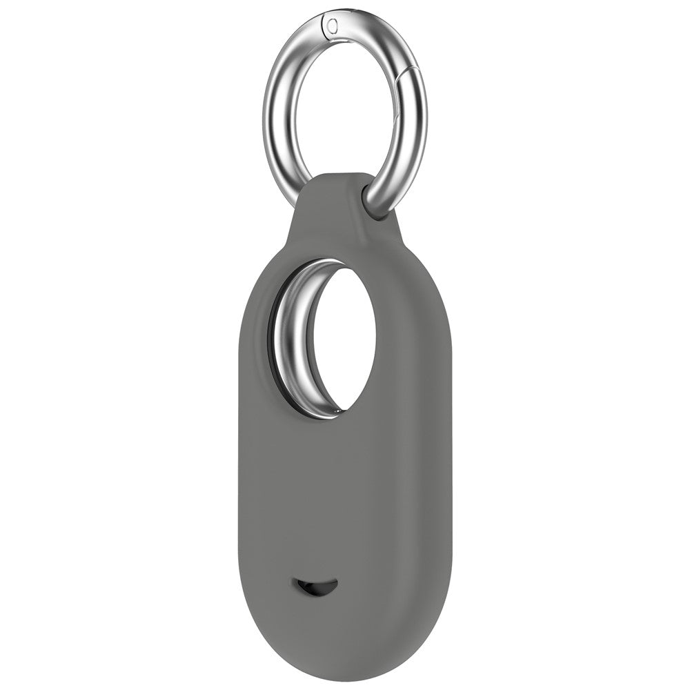 For Samsung Galaxy SmartTag 2 Silicone Case Anti-Lost Shockproof Cover with Keychain