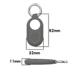 For Samsung Galaxy SmartTag 2 Silicone Case Anti-Lost Shockproof Cover with Keychain