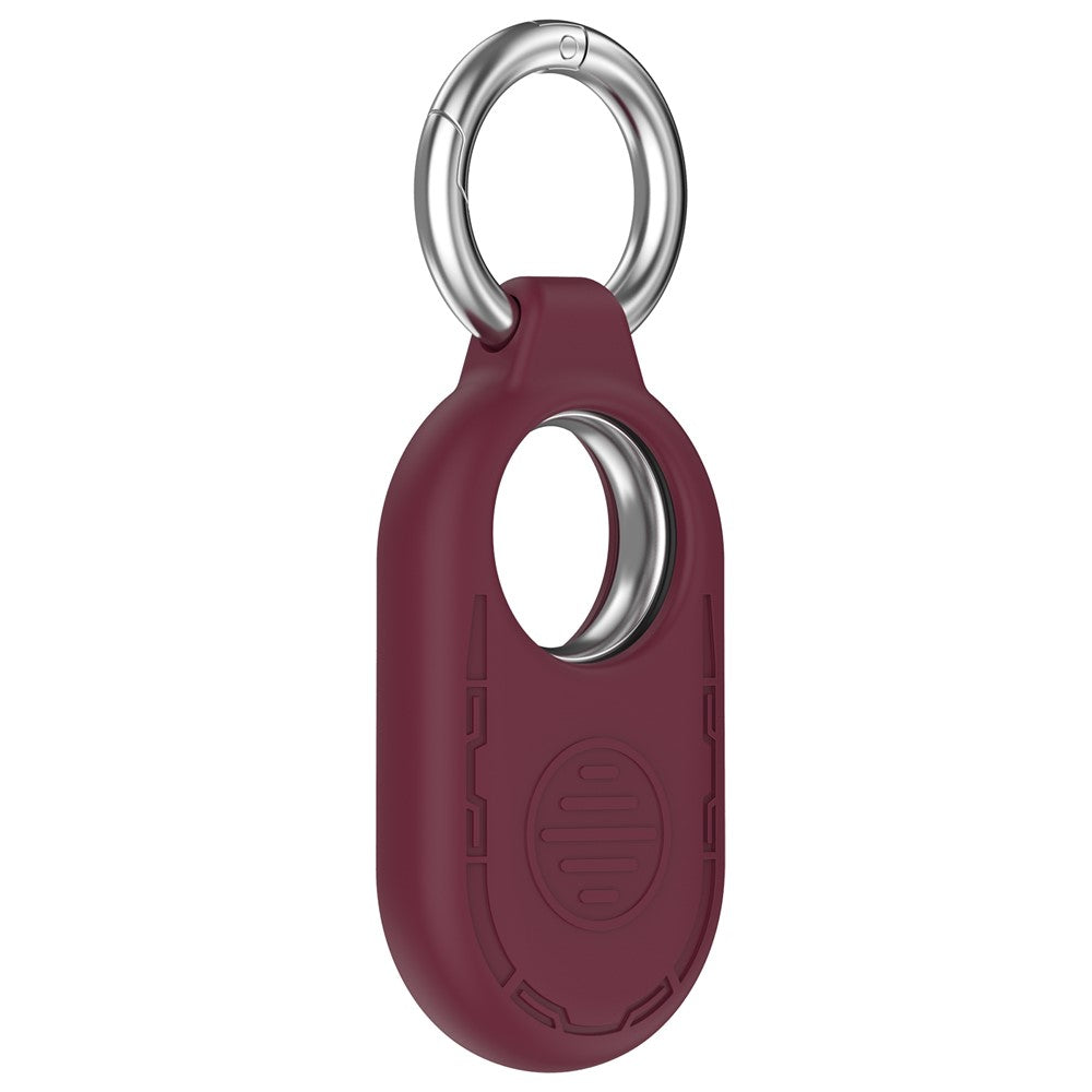 For Samsung Galaxy SmartTag 2 Silicone Case Anti-Lost Shockproof Cover with Keychain