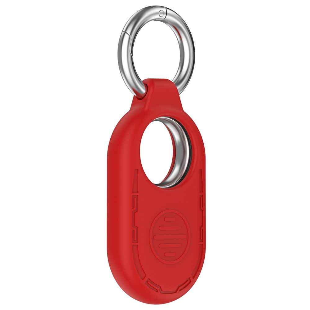 For Samsung Galaxy SmartTag 2 Silicone Case Anti-Lost Shockproof Cover with Keychain