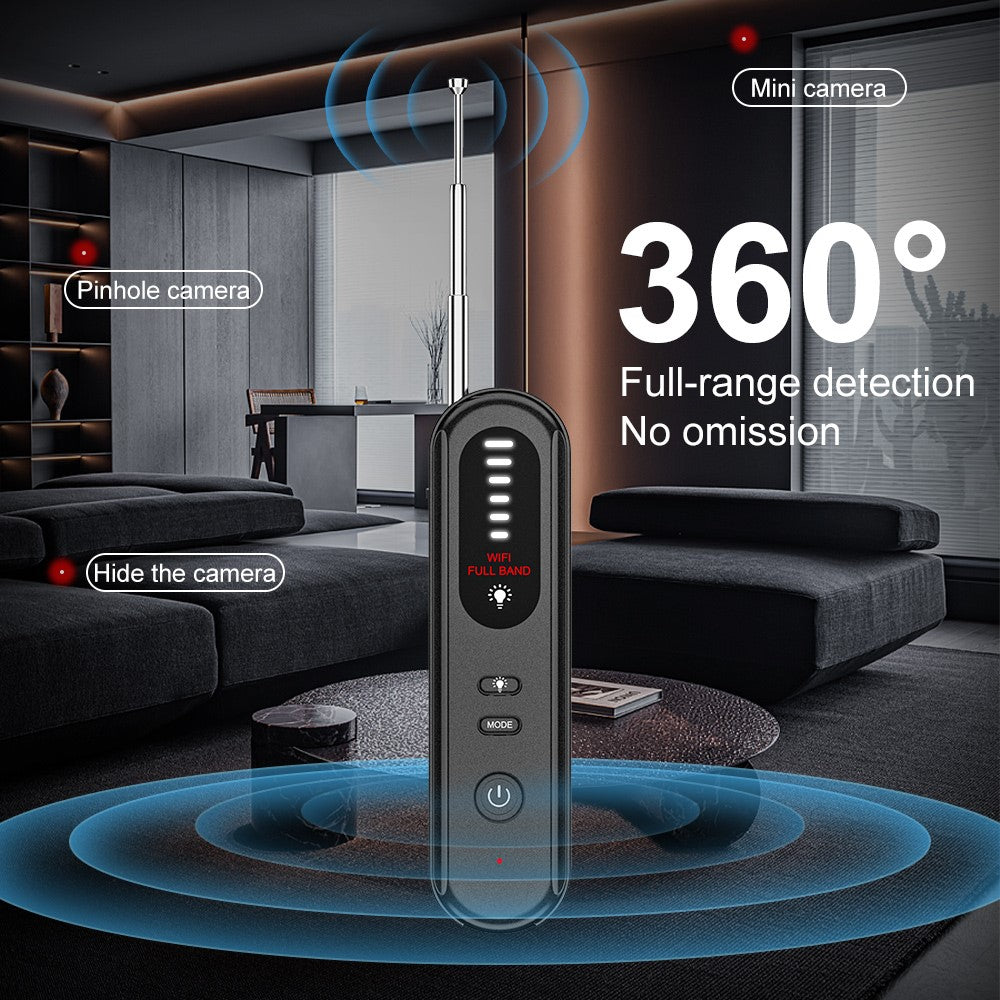 T01 Wireless Signal Scanner Infrared Scanning Tool Hidden Camera Detector for Home Travel Hotel
