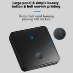 CACAZI FA88 Adjustable Volume Door Bell Kit Type 86 Big Panel Button Wireless Doorbell with 1 Transmitter+1 Receiver