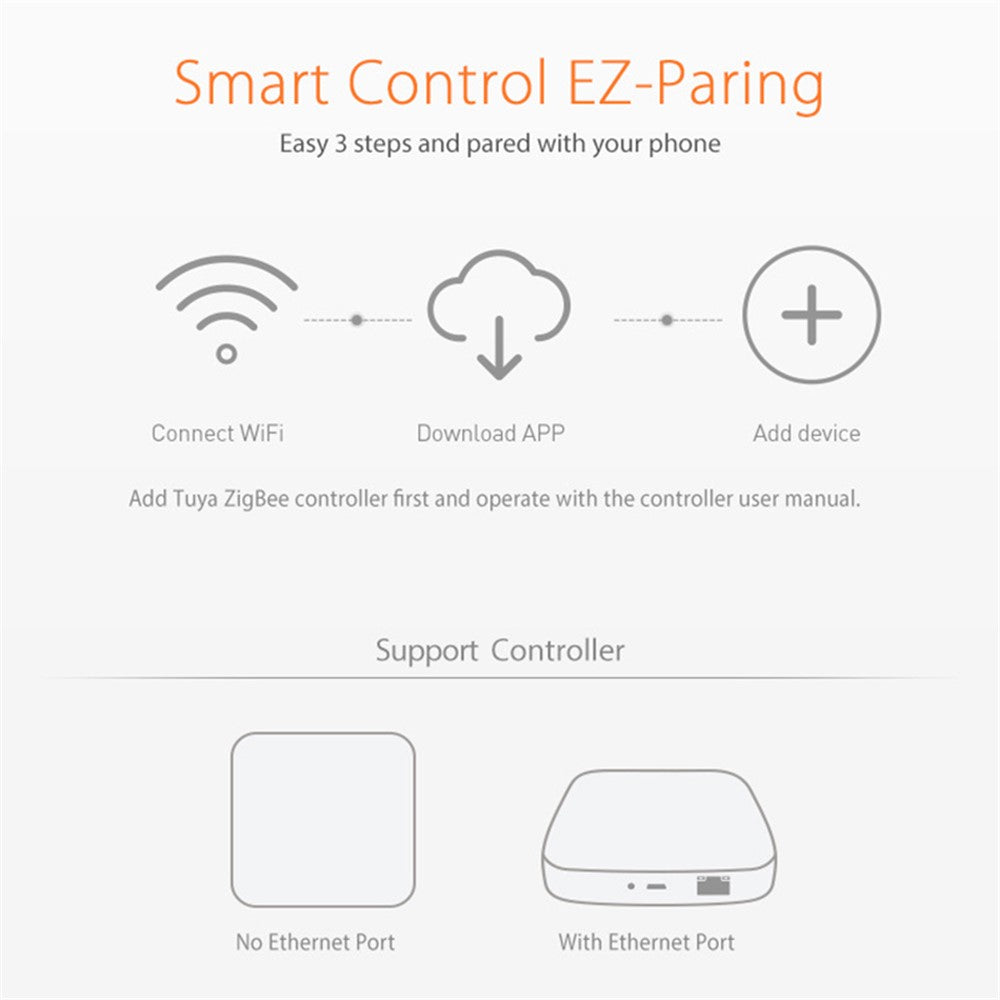NEO NAS-WS05BH Tuya HomeKit and ZigBee Water Flood Sensor Smart Dual Mode Water Detector Flood Alarm (Without Battery)