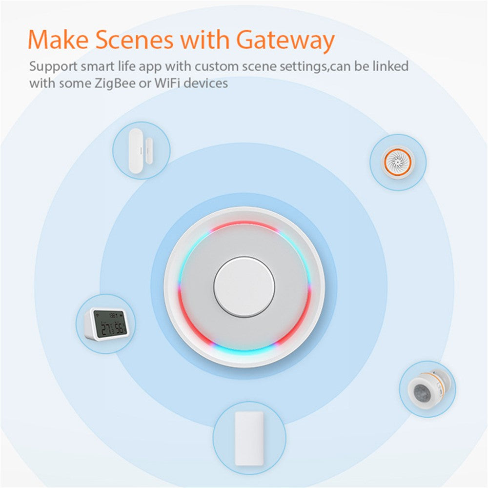 NEO NAS-WS05BH Tuya HomeKit and ZigBee Water Flood Sensor Smart Dual Mode Water Detector Flood Alarm (Without Battery)