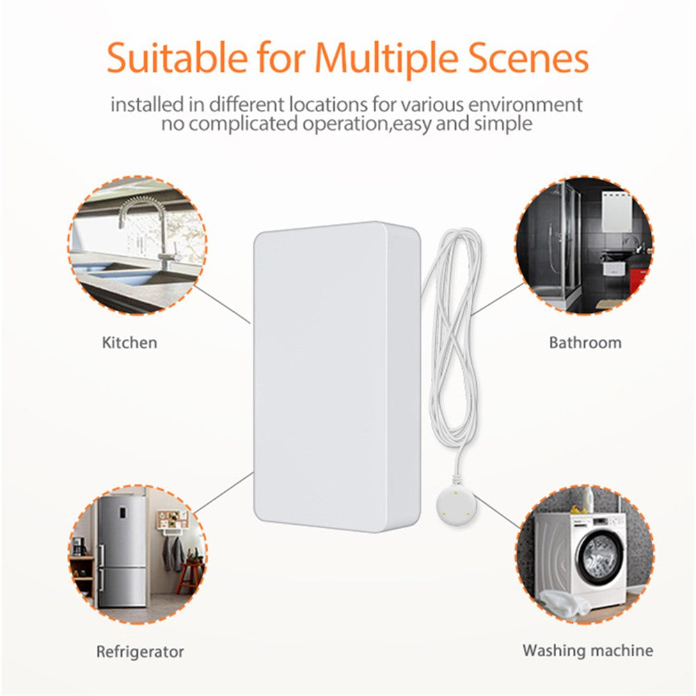 NEO NAS-WS05BH Tuya HomeKit and ZigBee Water Flood Sensor Smart Dual Mode Water Detector Flood Alarm (Without Battery)