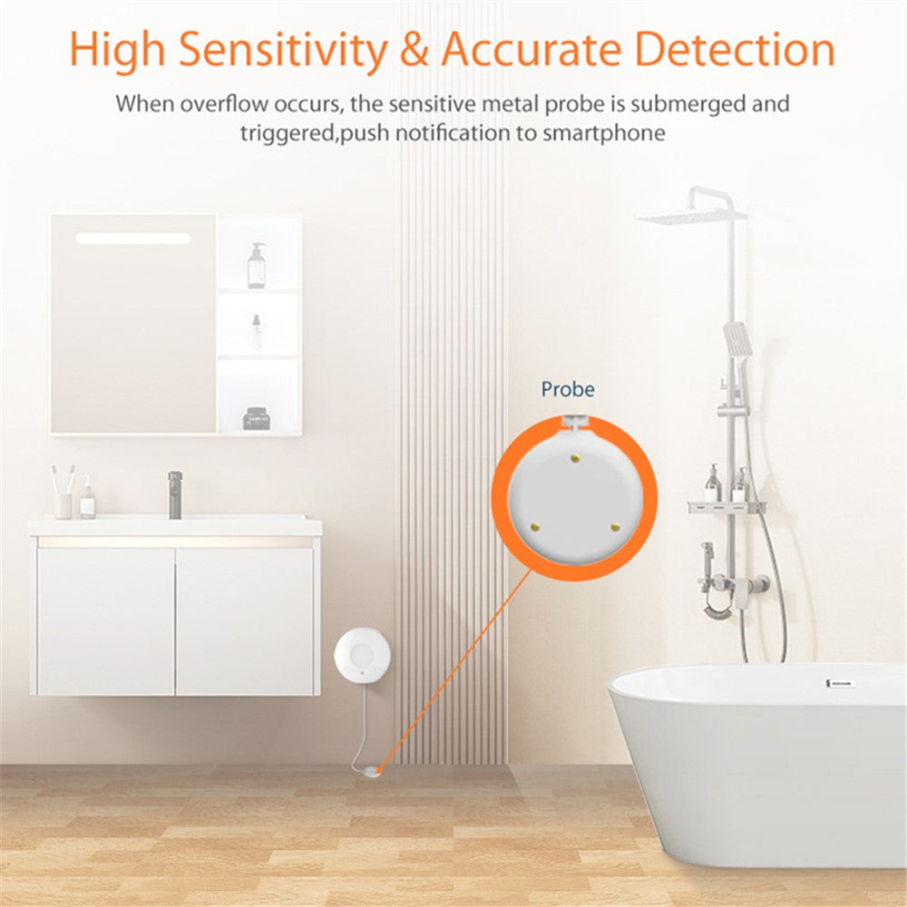 NEO NAS-WS02BH Tuya HomeKit and ZigBee Smart Water Detector Full Water Level Sensor
