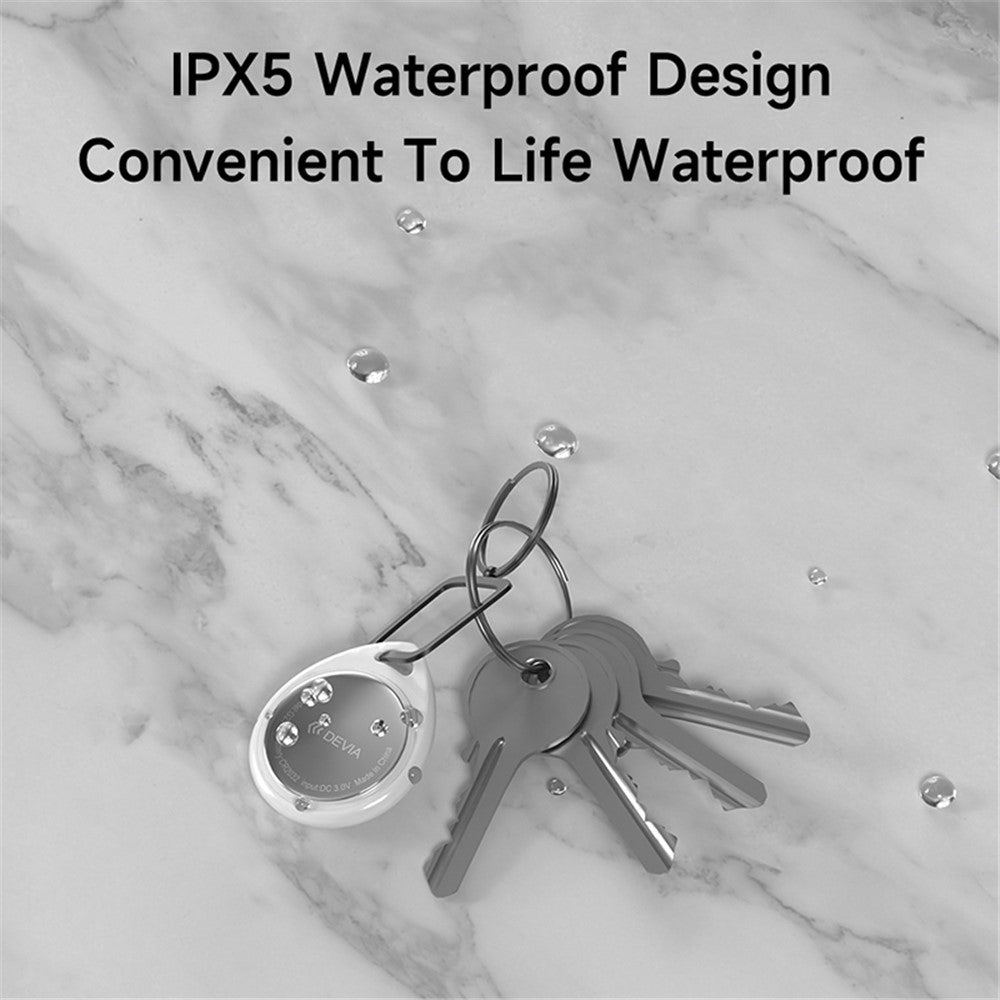 DEVIA G2302 Anti-lost Device DropTag for iOS, IPX5 Waterproof Luggage Tracker Key Finder
