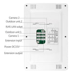701FA11 Tuya-appen 7-tums WiFi-inomhusmonitor + vattentät dörrklocka HD-kamera, EU-kontakt