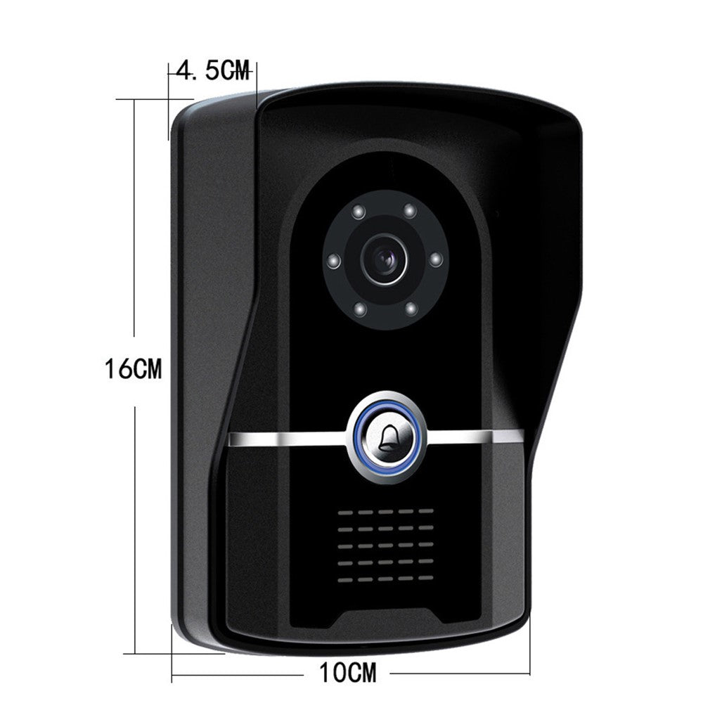 620FG11 7-inch Touch Screen Monitor + Night Vision Door Bell HD Camera, EU Plug